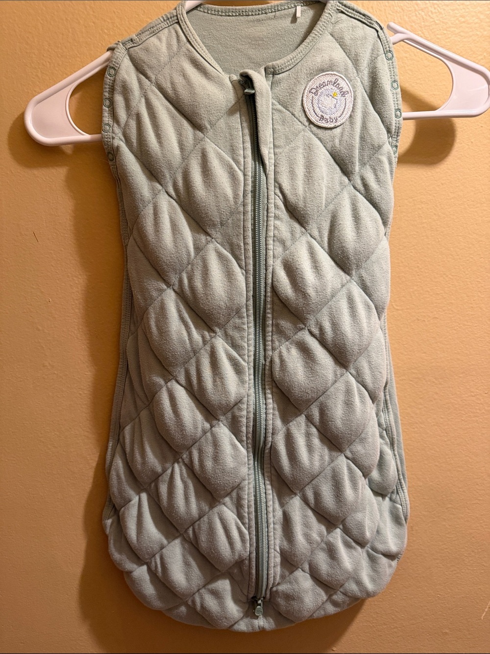 Dreamland Quilted Baby Sleep Sack - Light Sage Green